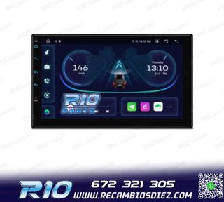 RADIO GPS ANDROID 14 2DIN 7" MULTIMEDIA GPS HD 3 USB SD