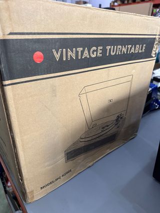 Tocadiscos Vinilo 3 Velocidades Marrón