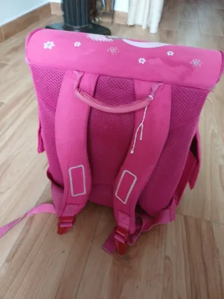 Mochila escolar Herlitz rosa con unicornio