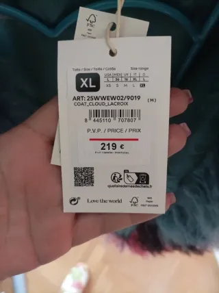 Chaquetón pelo Desigual Talla Única