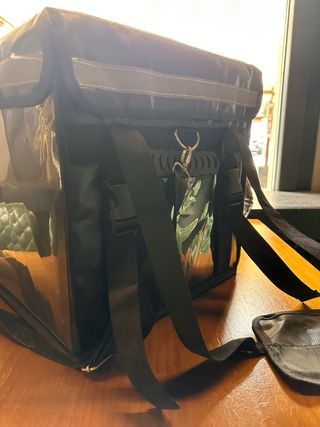 Mochila reparto comida negra