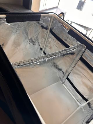 Mochila reparto comida negra