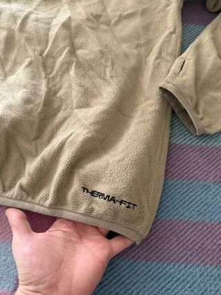 Felpa Nike Beige Marrone Mezza Zip Taglia S