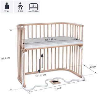 Cuna Colecho Madera Babybay Boxspring XXL ¡Nueva!