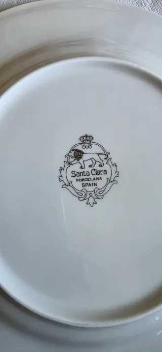 Juego Porcelana Santa Clara Flores Rosas