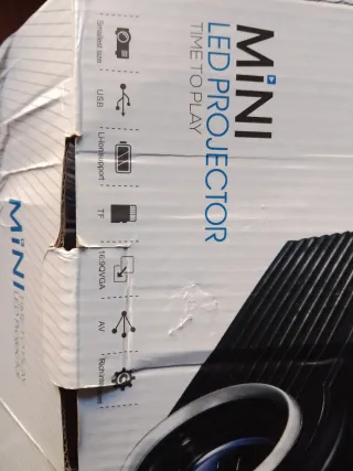 Mini Proyector OWLENZ Negro y Gris