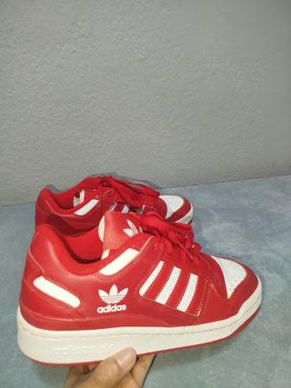 Zapatillas Adidas Forum Low Rojas y Blancas