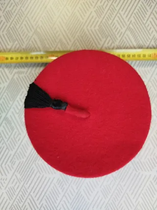 Antiguo sombrero fez marroquí de fieltro, talla 6.