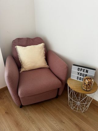 Sillón reclinable NUEVO con funda nueva de regalo