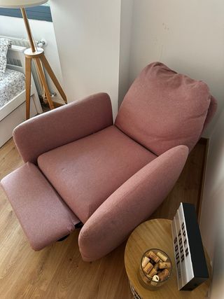 Sillón reclinable NUEVO con funda nueva de regalo