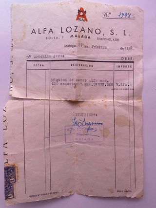 Máquina de coser y bordar ALFA 40B