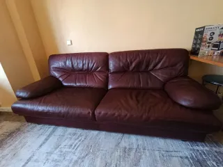 Sofá 2 o 3 plazas vintage de piel
