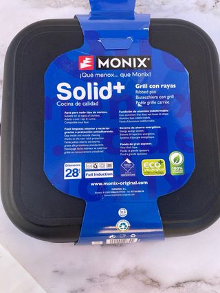 Sartén Grill Monix Solid+ 28cm Antiadherente