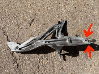 Soporte estribera ER6 N F 2006-2008 izquierdo