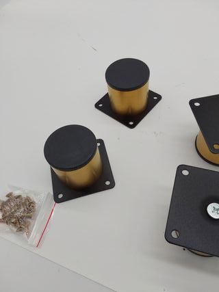 4 gambe per mobili in acciaio inossidabile da 5 cm per sedie, tavoli, armadi, scrivanie, divani