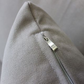 Divano Esterno Grigio in Bamboo 195 cm con Cuscini