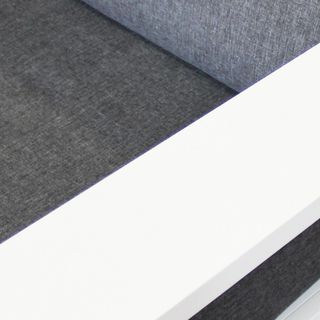 Set da Esterno 5 Posti in Alluminio Bianco Moderno