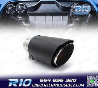 COLA ESCAPE CARBONO UNIVERSAL TIPO AKRAPOVIC 76MM