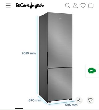 Frigorífico Combi Midea 443L 201cm No Frost