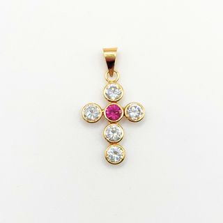 Colgante Oro 18K, Cruz, 0.9gr