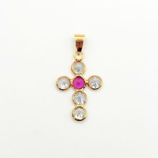 Colgante Oro 18K, Cruz, 0.9gr