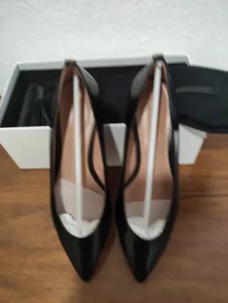 Manoletinas Hugo Boss Negras Talla 37