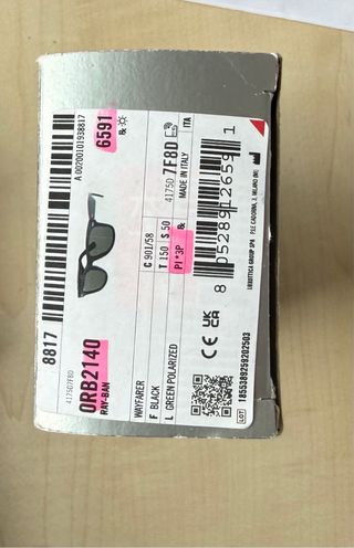 Gafas Ray-Ban Wayfarer P Negras Polarizadas