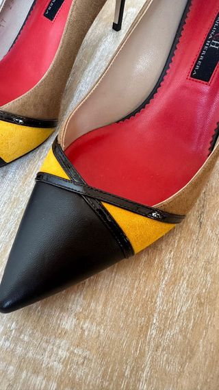 Zapatos Carolina Herrera ante y piel