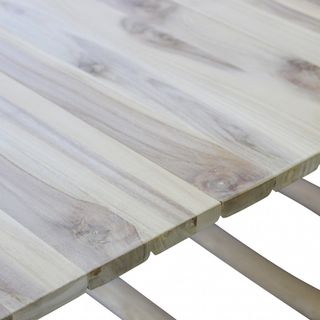 Tavolino da Esterno Rustico in Teak 120 cm x 70 cm