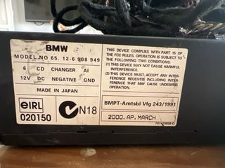 Cargador CD BMW 6 Discos y cableado