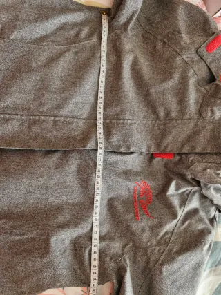 Chubasquero Crivit Talla 44 Gris/Rojo