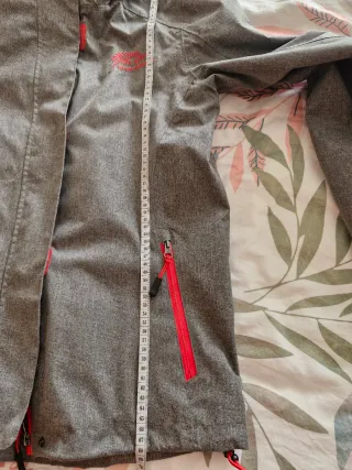 Chubasquero Crivit Talla 44 Gris/Rojo