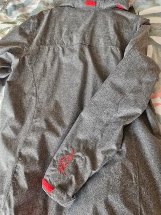 Chubasquero Crivit Talla 44 Gris/Rojo