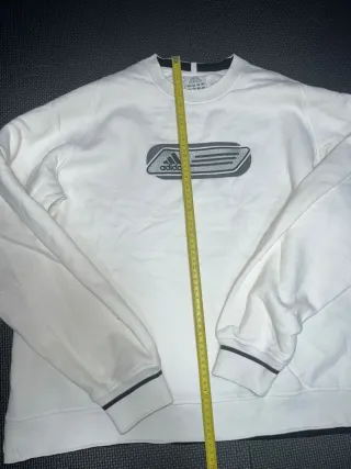 Sudadera Adidas Blanca Logo.