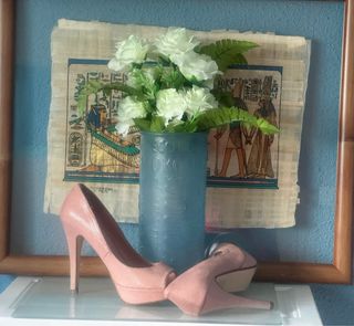Zapatos de Salón Rosa Tacón Alto 12 centimetros