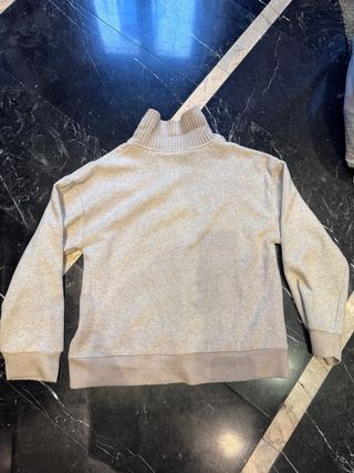 Jersey Zara Beige Cuello Alto Talla S