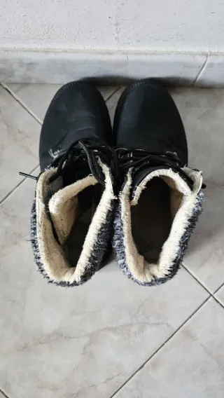 Stivali invernali uomo neri foderati numero 43