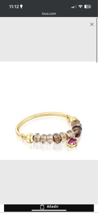 Anillo TOUS Oro 18kt Cuarzo Rosa