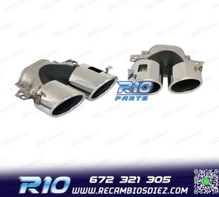 COLAS DE ESCAPE MERCEDES GLE W167 19- LOOK GLE53 CROMO