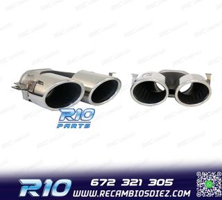 COLAS DE ESCAPE MERCEDES GLE W167 19- LOOK GLE53 CROMO
