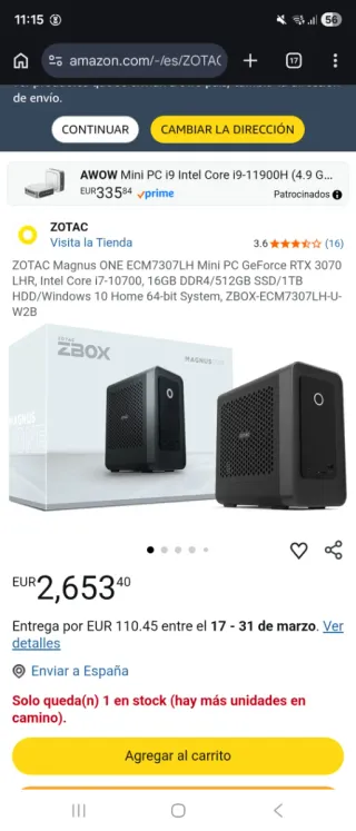 Ordenador profesional compacto