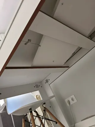 Mesa comedor extensible blanca