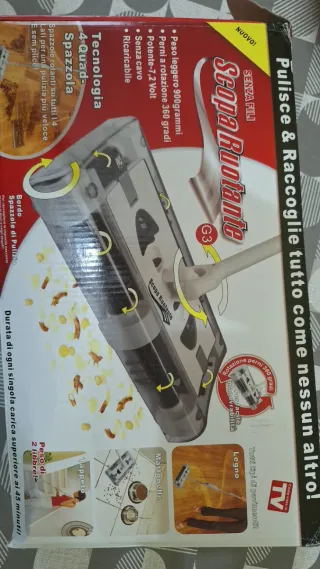 Scopa Elettrica Ruotante Senza Fili