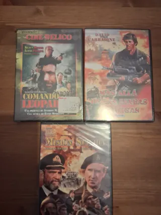 Lote 3 Películas Bélicas DVD Prescintadas