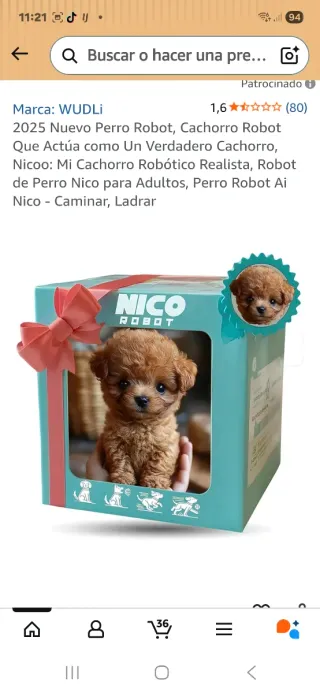 Perro Robot Nico WUDLi