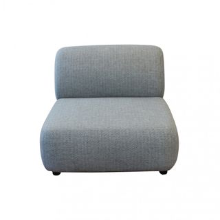 Poltrona da Giardino Moderna Modulare Grigio Scuro