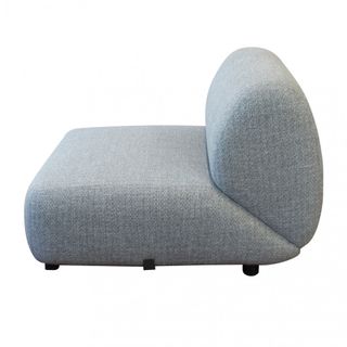 Poltrona da Giardino Moderna Modulare Grigio Scuro