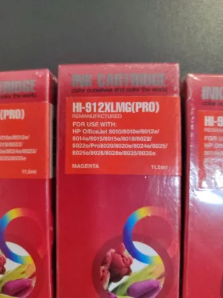 Pack 4 cartuchos tinta HP 912XL