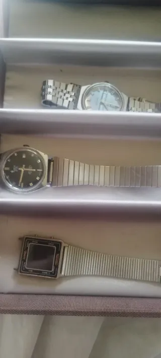 Lote 3 Relojes Pulsera Metálicos