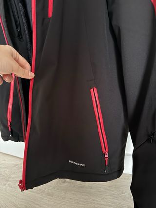 Chaqueta de esquí Boomerang Negra/Roja